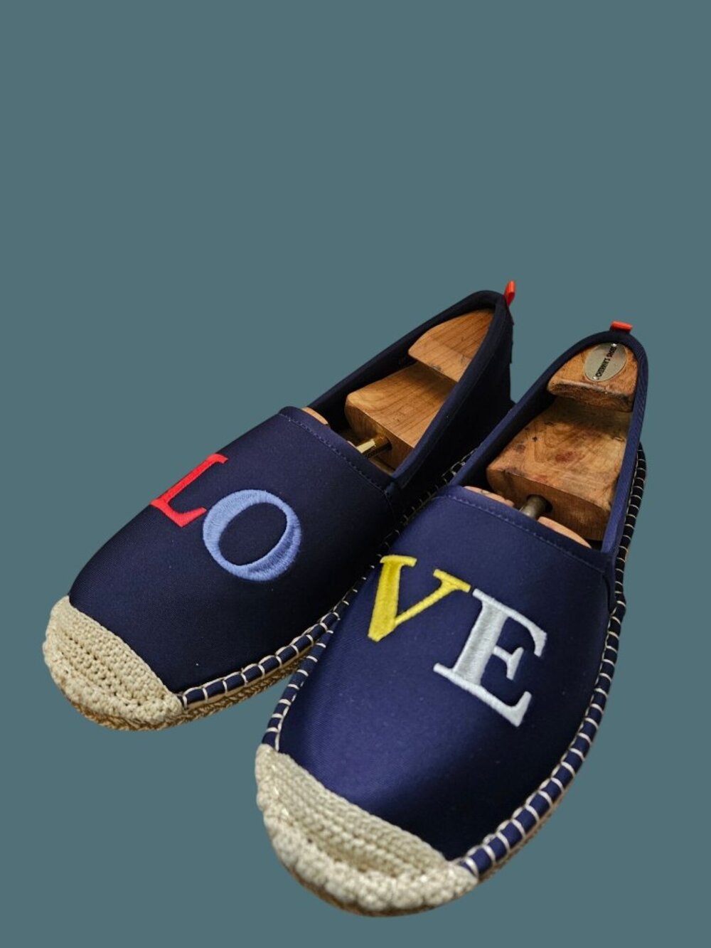 Sea Star Beachwear Espadrille Embroidered "LOVE" Slip On Water Shoes Women 12 - Picture 9 of 15